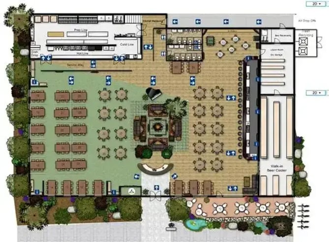 15+ Restaurant Floor Plan Layout Design Ideas